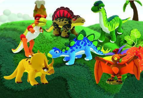 Jumping Clay Stegosaurus Children's Clay Set Multicolourς 38gr C2-3