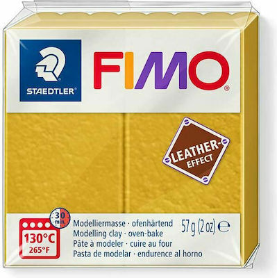 Staedtler Fimo Leather Effect Polymer Clay Ochre 57gr 8010-179