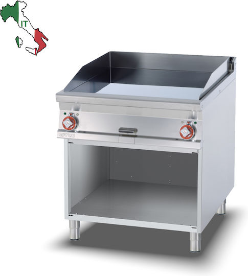 Lotus Electric Commercial Flat Top Griddle 80x90x90cm 15kW with Flat Chrome Plate
