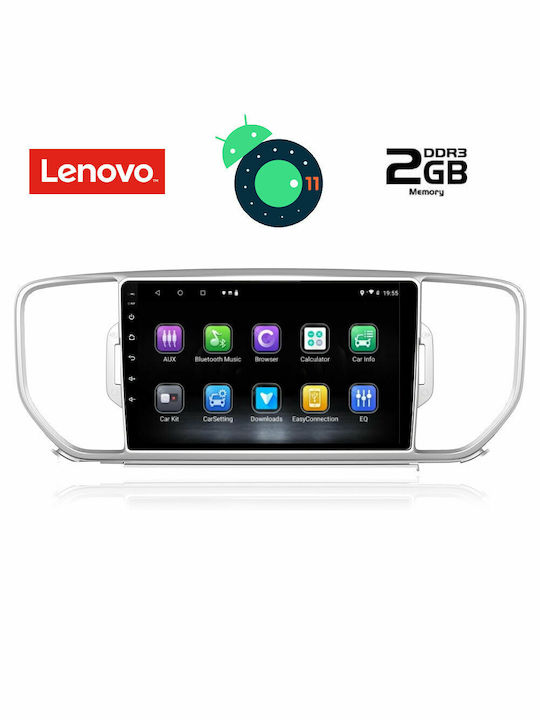 Lenovo Car-Audiosystem für Kia Sportage Audi A7 2016-2018 (Bluetooth/USB/AUX/WiFi/GPS/Apple-Carplay) mit Touchscreen 9"