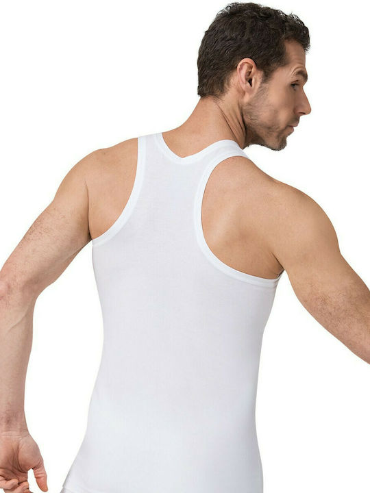 Namaldi Men's Sleeveless Undershirt White