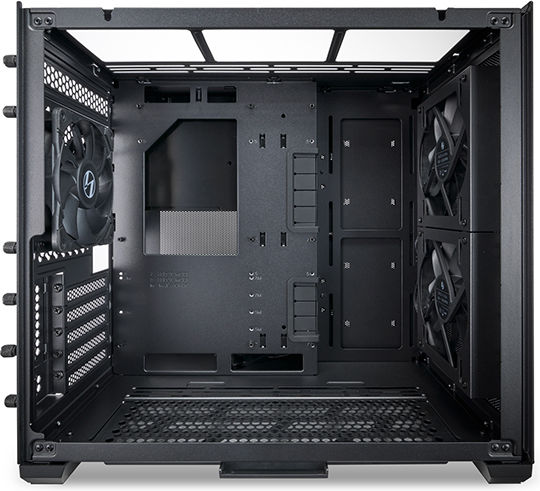 Lian Li O11 Air Mini Gaming Midi-Turm Computergehäuse mit Seitenfenster Schwarz