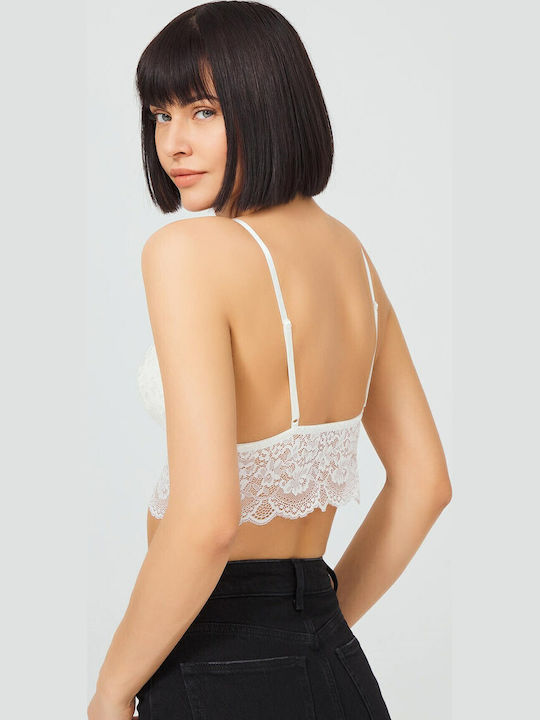 CottonHill Bralette Σουτιέν Λευκό