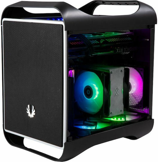 BitFenix Prodigy M 2022 ARGB Gaming Mini-Turm Computergehäuse mit Seitenfenster Schwarz