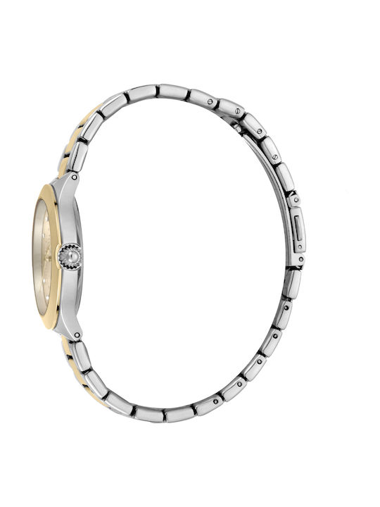 Esprit Γυναικείο Ρολόι 32mm Μπαταρίας με Χρυσό Μεταλλικό Μπρασελέ