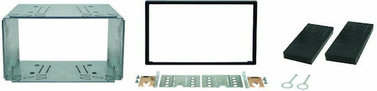 Phonocar Mounting Plate Frames 2 Din Metal Frame Kit 2-Din for Alfa Romeo Mito BMW Z3 Cadillac BLS Chevrolet Captiva / Epica Citroen Jumper Daihatsu Delta Fiat Bravo / Fiorino / Ducato / Qubo Ford Mondeo Hyundai i10 Jeep CJ Lancia Delta Mitsubishi Colt / Lancer Nissan Micra Opel Agila / Antara / Astra / Corsa / Vectra / Zafira Peugeot Bipper / Boxer Renault Alpine Seat Ibiza Smart ForTwo