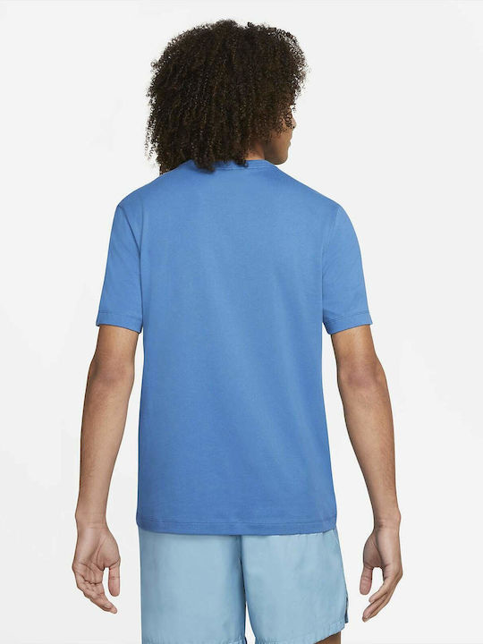 Nike Sportswear Club Ανδρικό Αθλητικό T-shirt Κοντομάνικο Dark Marina Blue
