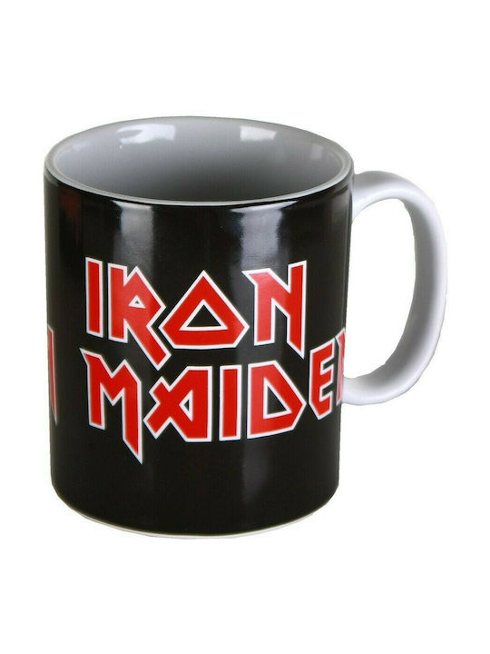 Global Iron Maiden Logo Becher Keramik Schwarz 320ml