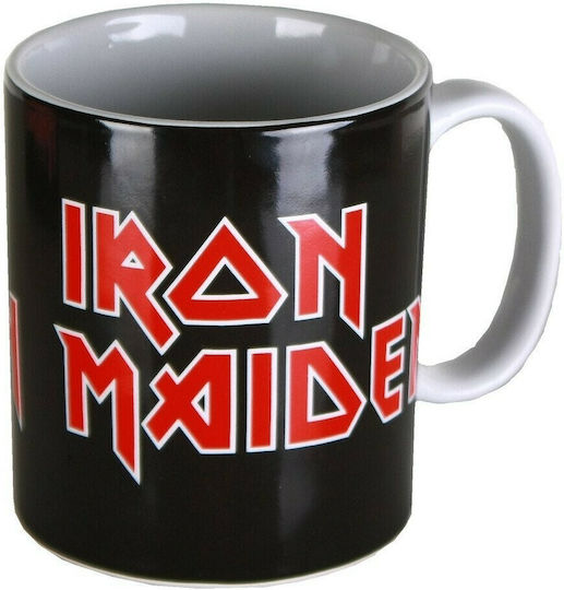 Global Iron Maiden Logo Κούπα Κεραμική Μαύρη 320ml