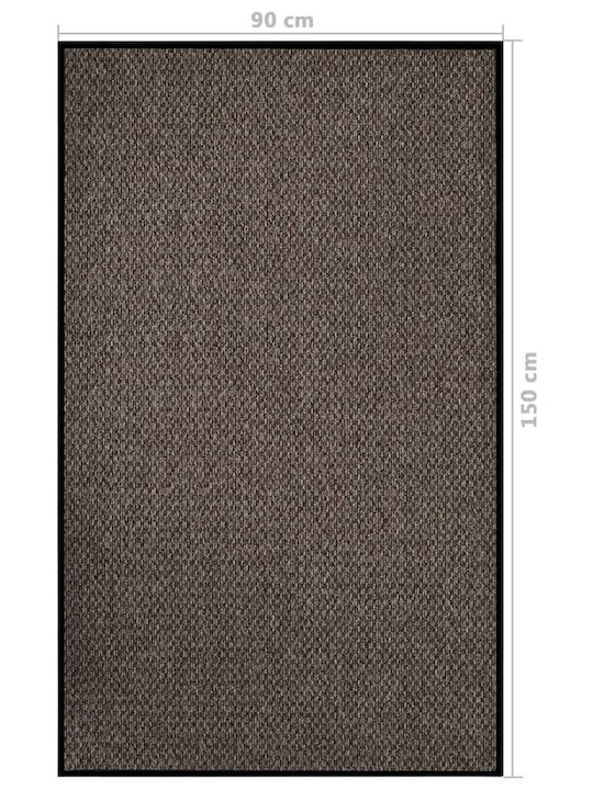 vidaXL Entrance Mat Carpet with Anti-slip Backing Beige 90x150cm