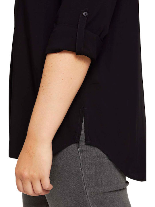Tunic with 3/4 Sleeve Black