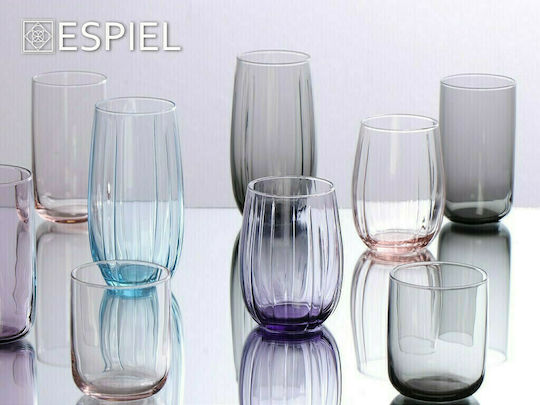 Espiel Iconic LD Glass Water made of Glass in Pink Color 365ml