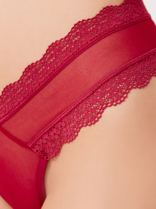 Γυναικείο String με Δαντέλα Cherry
