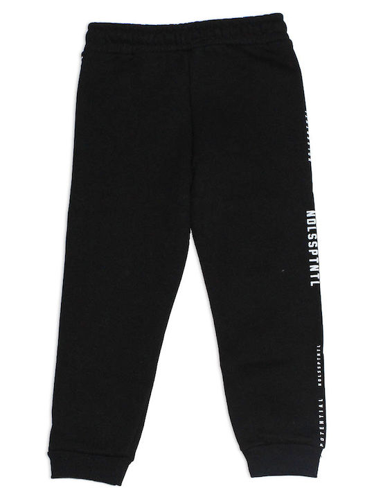 Children's sweatpants black for boys (6-10 years)