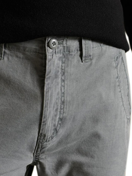 Trousers Cargo Elastic in Regular Fit Gray