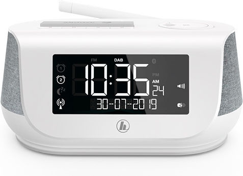 HAMA Ceas De Masă Digital Din Plastic Cu Ceas Deșteptător Și Radio Alb 00054231