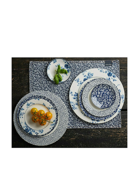 Laura Ashley Blueprints Servierplatte aus Porzellan China Rose mit Durchmesser 30cm 1Stück