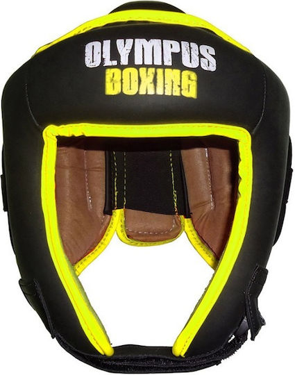 Olympus Sport Pulse Matt Boxhelm Erwachsene Offenes Gesicht Gelb