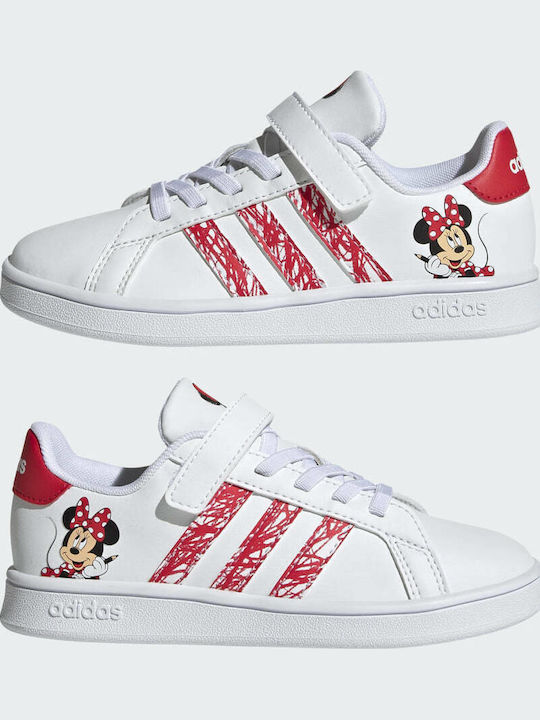 Grand Court Grand Court Kids Sneakers with Scratch Cloud White / Ray Red