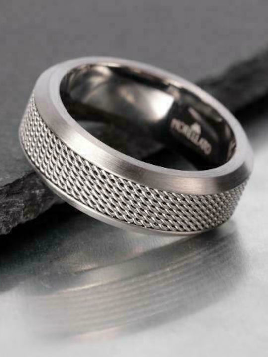 Morellato Urban Herren Ring aus Stahl Vergoldet