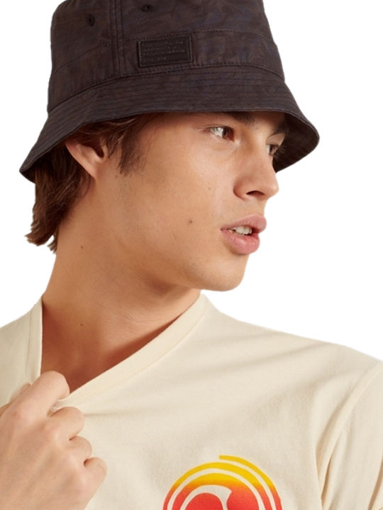 Superdry Nathan Camo Herren-Hut Bucket-Stil Schwarz