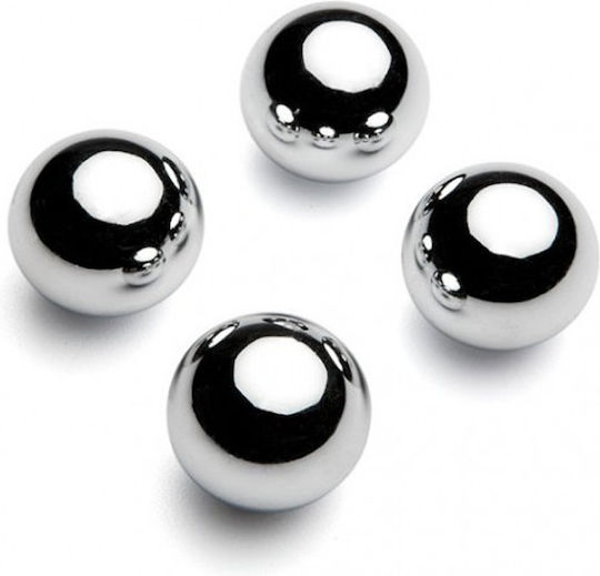 Dream Love Metal Hard 2 Magnetized Balls Вагинални топки 10mm Сребрист