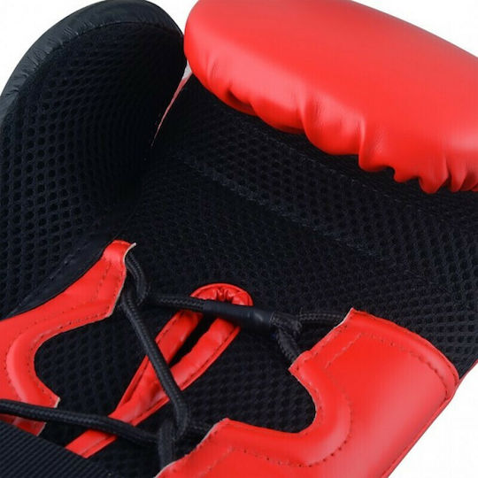 adidas Hybrid Boxing Gloves made of Synthetic Leather for Match Red