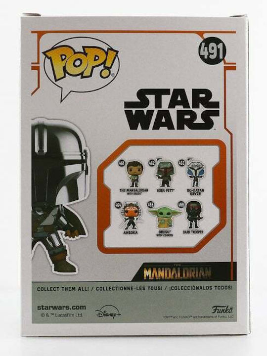 Funko Pop! Filme: Star Wars: Der Mandalorianer - The Mandalorian with Darksaber 491 491 Wackelkopf & Leuchtet im Dunkeln Sonderausgabe
