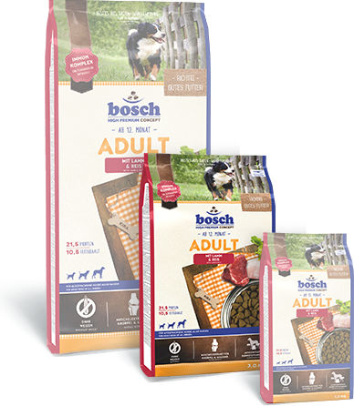 Bosch Petfood Concepts Adult 3kg Dry Food Grain-Free & Gluten-Free for Adult Dogs with Lamb and Rice