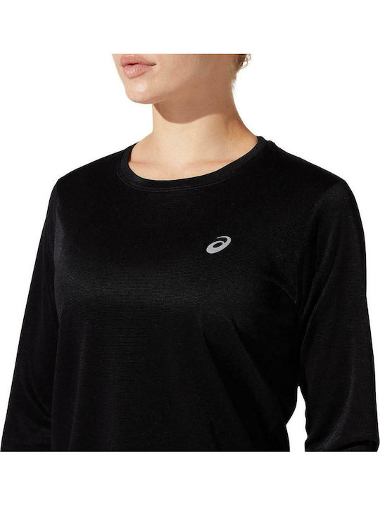 Damen Bluse Langärmelig Schwarz