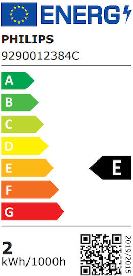 Philips Λάμπα LED 2W για Ντουί E14 Θερμό Λευκό 250lm