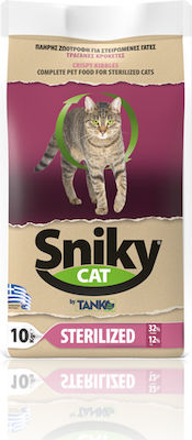 Tanko Sniky Cat Sterilised Dry Food for Adult Neutered Cats with Chicken 10kg