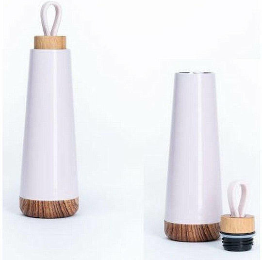 Chic Mic Bioloco Loop Stainless Steel Thermos Bottle BPA Free 500ml White