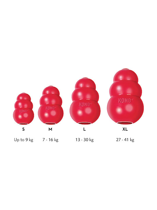 Kong Classic Играчка За Куче За Дъвчене От Каучук Large 10.5см Червена 1бр