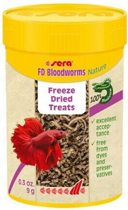 Sera Fd Bloodworms Bottom Fish Food 100ml
