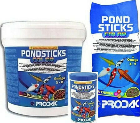 Prodac Pond Sticks Color Τροφή για Ψάρια Γλυκού Νερού σε Στικς με Σπιρουλίνα 1200ml 150γρ.