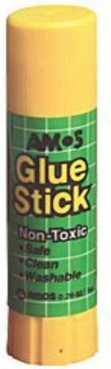 Amos Κόλλα Stick για Χαρτί 8gr Χωρίς Διαλύτες