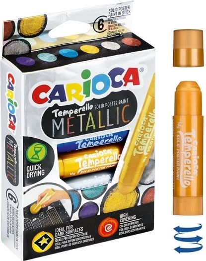 Carioca Temperello Metallic Lavabili Markere de Desen Set 6buc