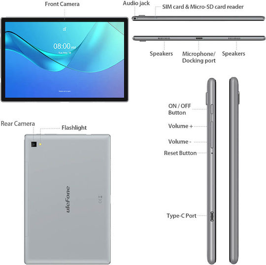 Ulefone Tab A7 4G 10.1" (4GB/64GB) Space Grey