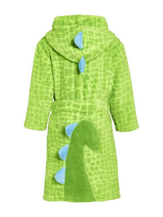 Playshoes Halat de Baie pentru Copii Dino Verde cu Glugă Playshoes Halat de Baie pentru Copii Dino Verde cu Glugă