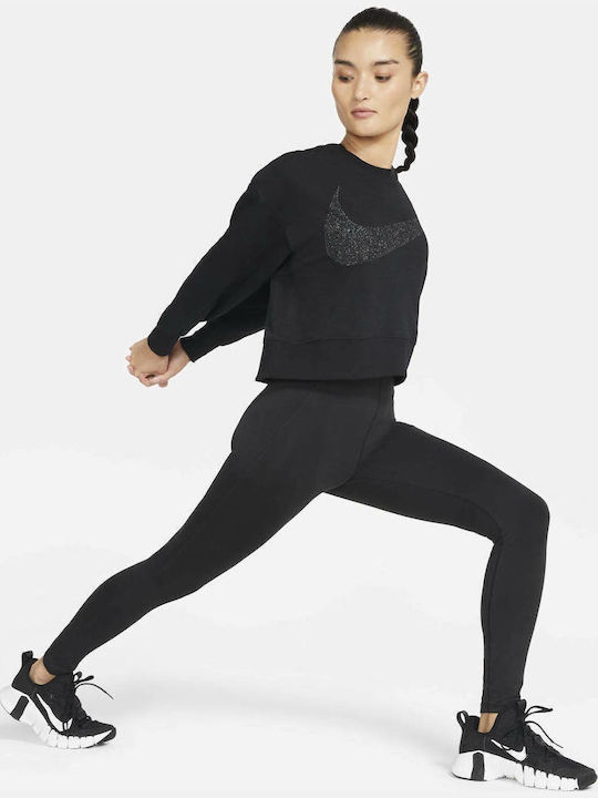 Dri-Fit Get Fit Sweatshirt für Damen Schwarz
