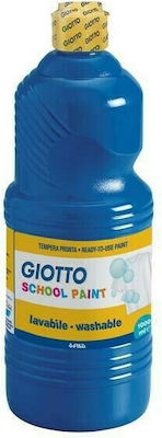 Giotto School Paint Tempera Colour Paint Bottle 1000ml Blue