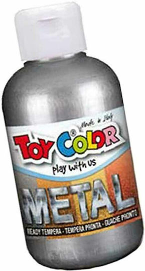 Toy Color Metal Tempera Paints Silver in Bottle 250ml 1pcs