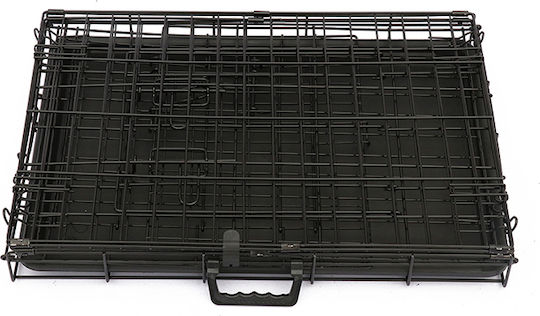 Glee Small Wire Dog Cage Small with 2 Doors Black 63x44x50.5cm