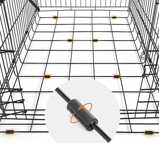 Pet Camelot Dog Wire Crate with 2 Doors Metal 124x76x83cm. 124x76x83cm