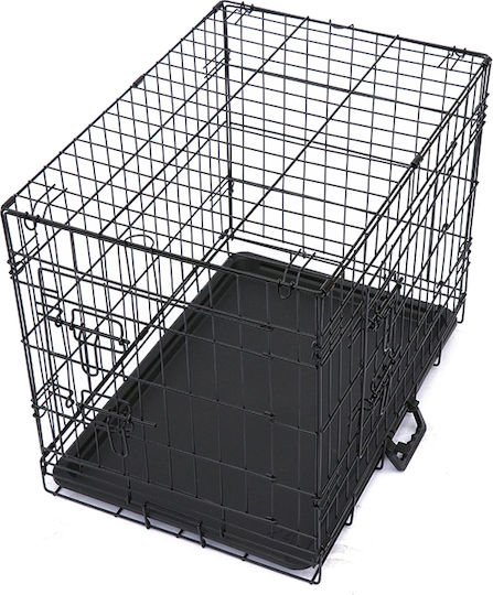 Glee Xlarge Dog Wire Crate XLarge with 2 Doors Black 107x70x77.5cm