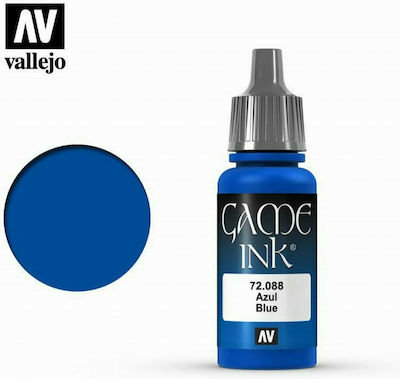 Acrylicos Vallejo Game Ink Model Making Paint Blue 17ml