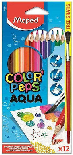 Maped Color'Peps Aqua Farbstift-Set Aquarell 12Stück Packung von 1 Verpackungen