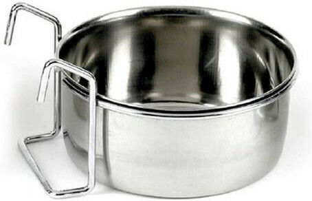 Happypet Edelstahl Schalen Futter & Wasser für Hund & Katze 900ml 15cm in Silber Farbe