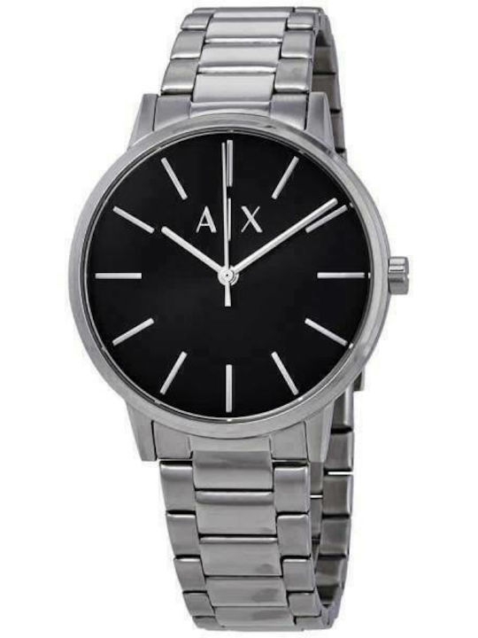Armani Exchange Ceas Bărbați 42mm Baterie Cu Brățară Argintie Din Oțel Inoxidabil